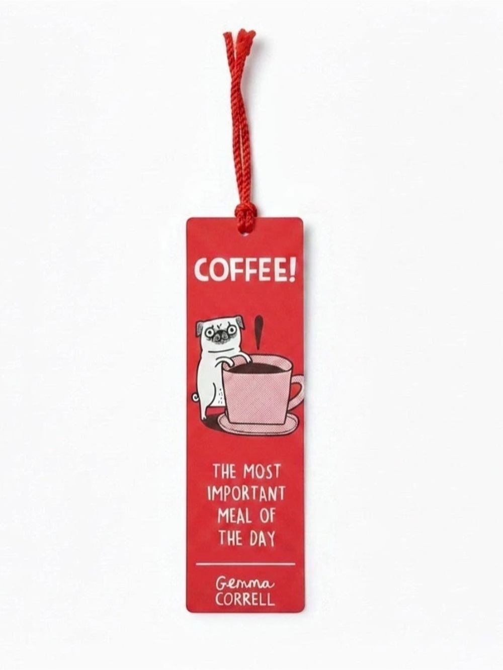 Re-Marks Gemma Correll Coffee The Most Important Meal of the Day Tassel Bookmark